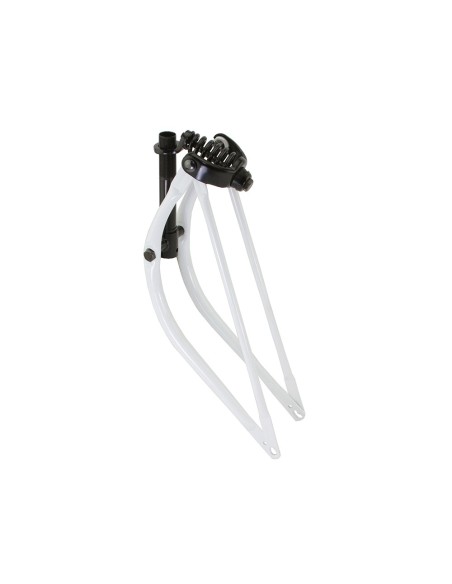 20 Lowrider Bent Spring Fork 1 Inch White/Black.